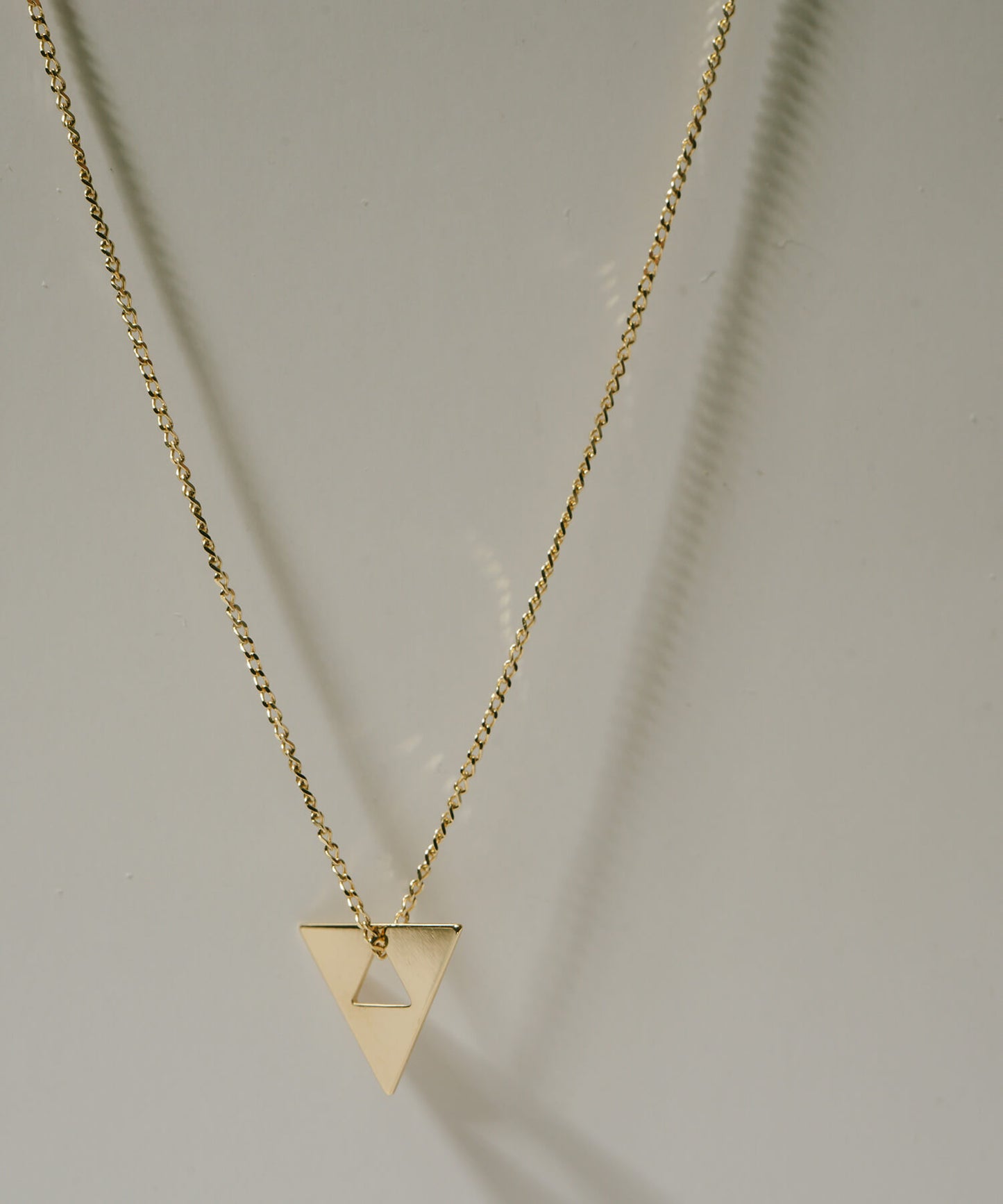 Dainty Triangle Necklace | FEFY-NK