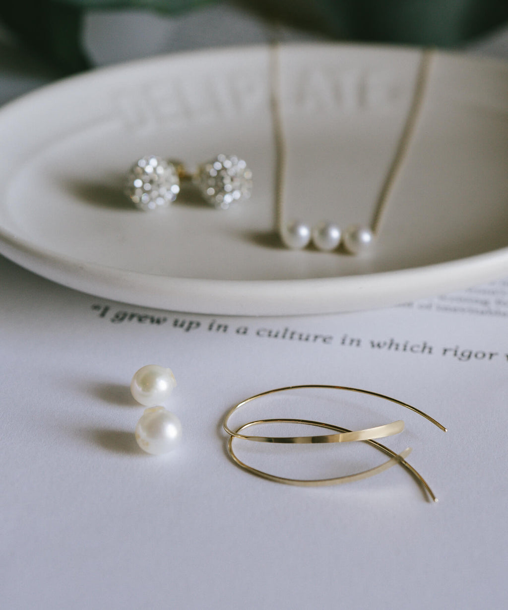 18K Gold Almond Hoop Earrings | GOUCCIA