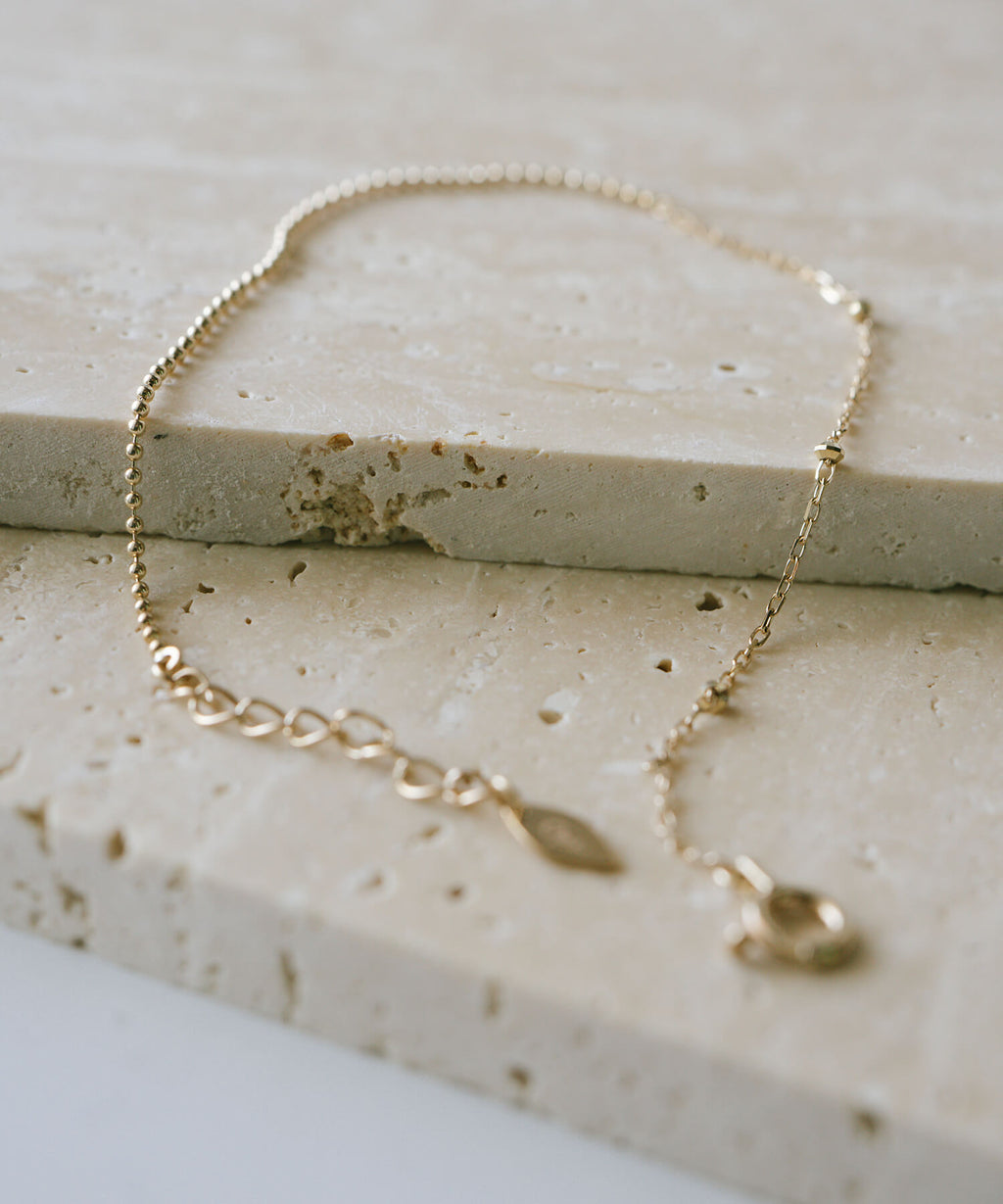 10K Gold Mix Chain Gold Bracelet | ARIADNE-MIKTOS-BR