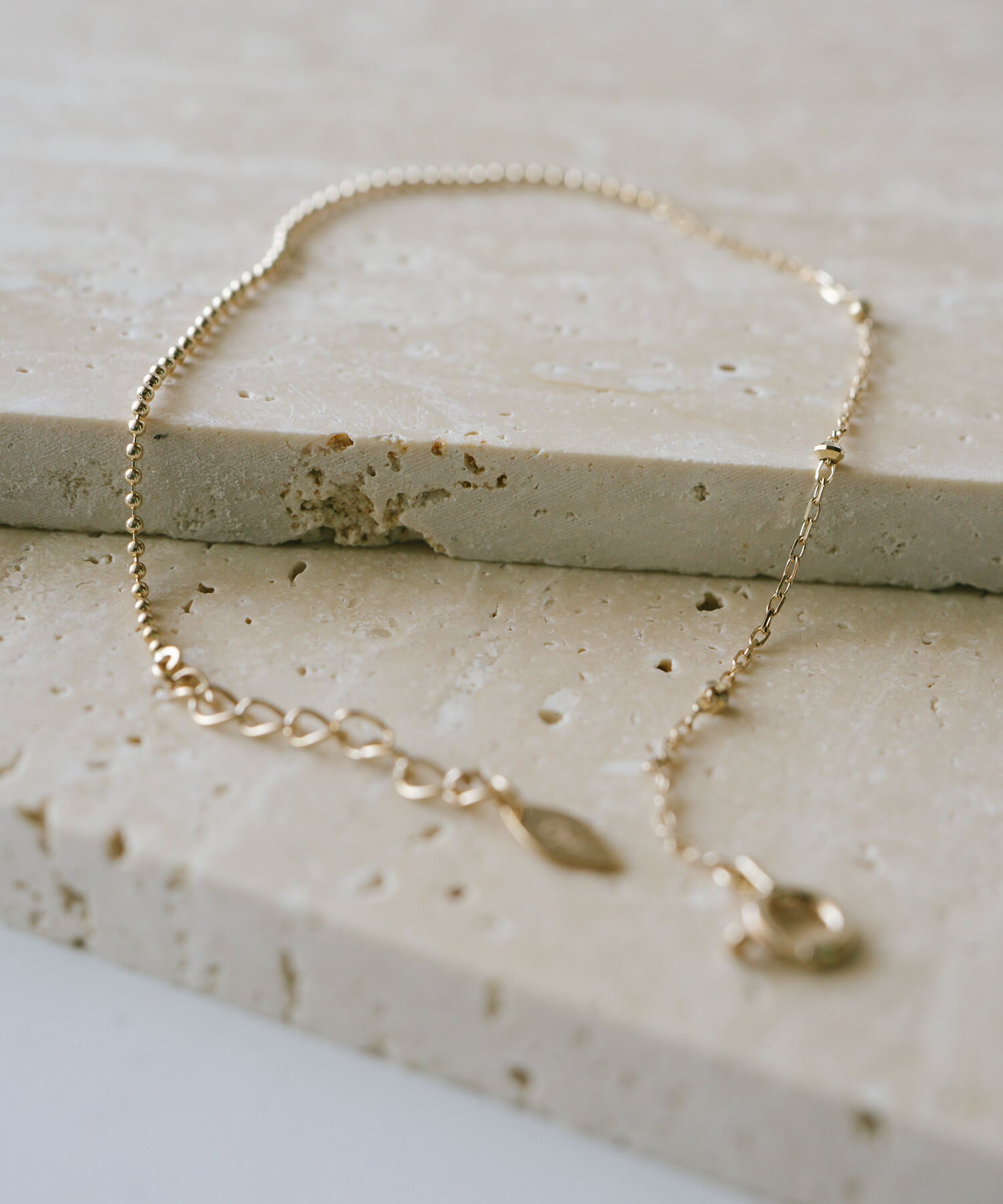 10K Gold Mix Chain Gold Bracelet | ARIADNE-MIKTOS-BR