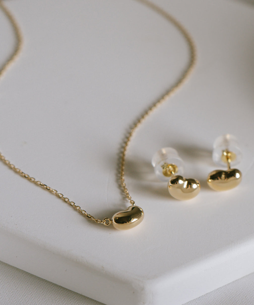 18K Gold Petit Grain Necklace | MOLLICA