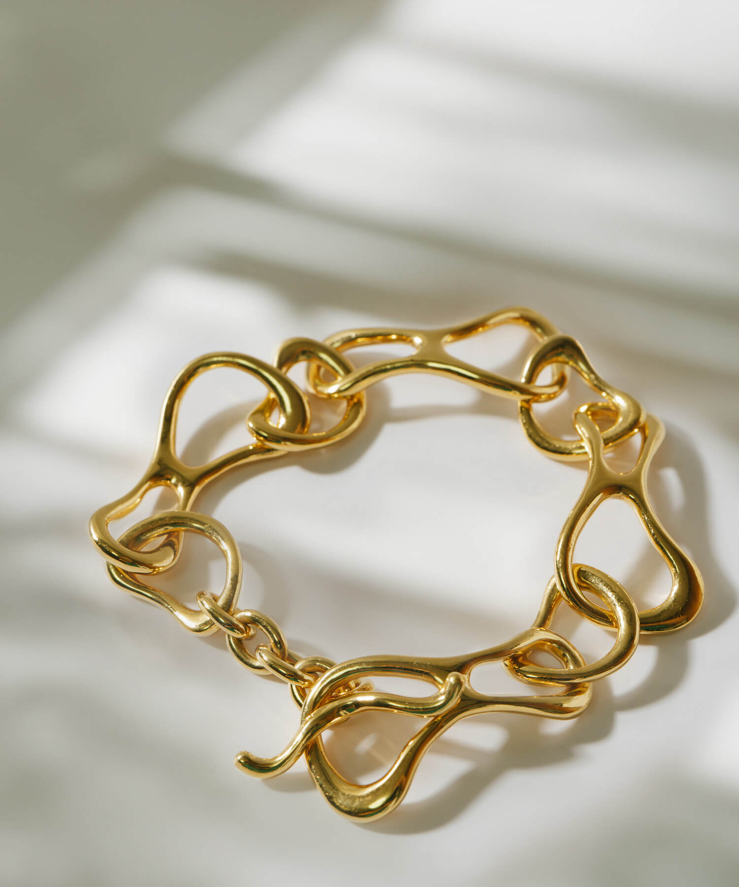 18K Gold Plated Sterling Silver Infinity Chain Bracelet | PALLAS