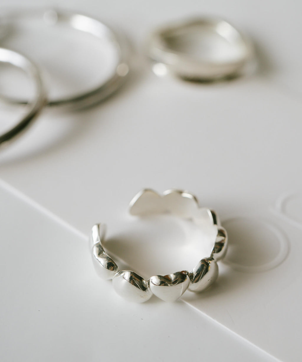 Plump Heart Link Ring | SYDAN-ALT