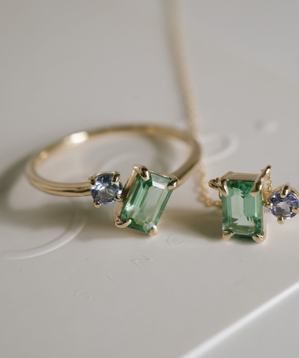 Two Gemstone Ring | TETRA-ETT
