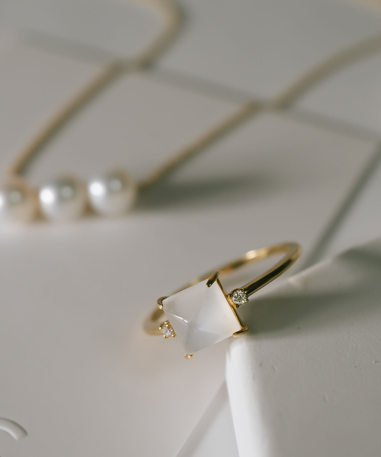 Square Shape Gemstone Ring | TETRA-NOLL