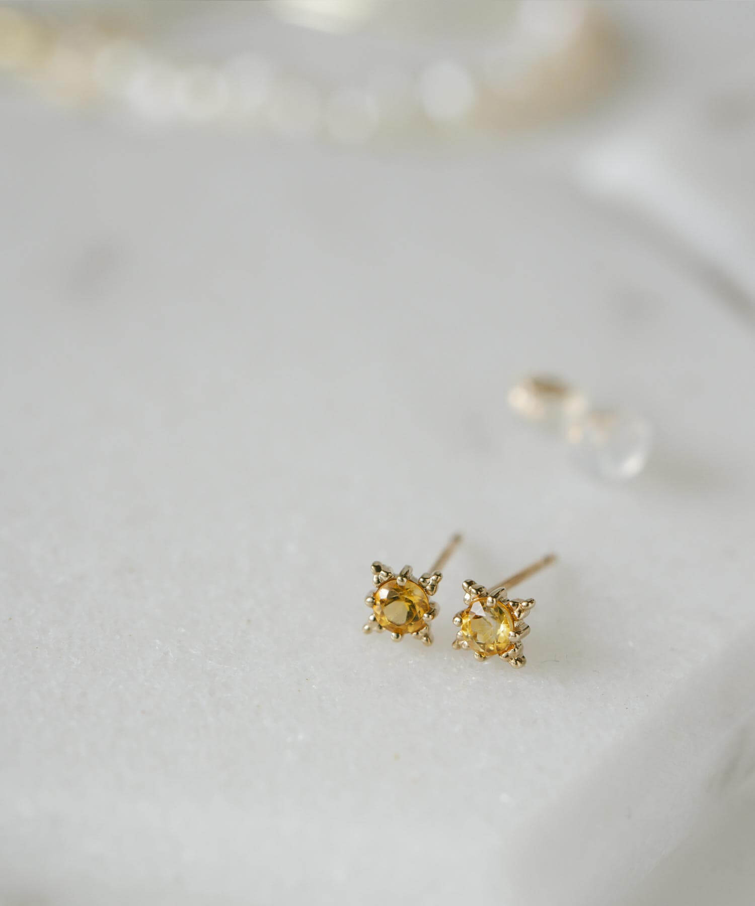 10K Gold Citrine Starburst Earrings | ENLILLE-STELLA