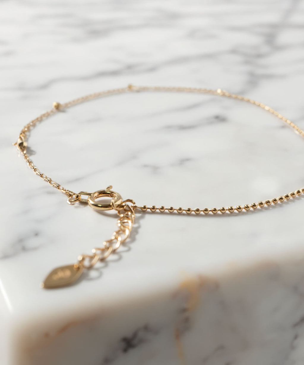 10K Gold Mix Chain Gold Bracelet | ARIADNE-MIKTOS-BR