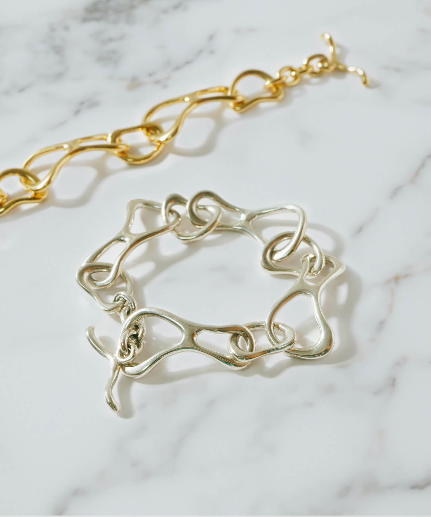 18K Gold Plated Sterling Silver Infinity Chain Bracelet | PALLAS