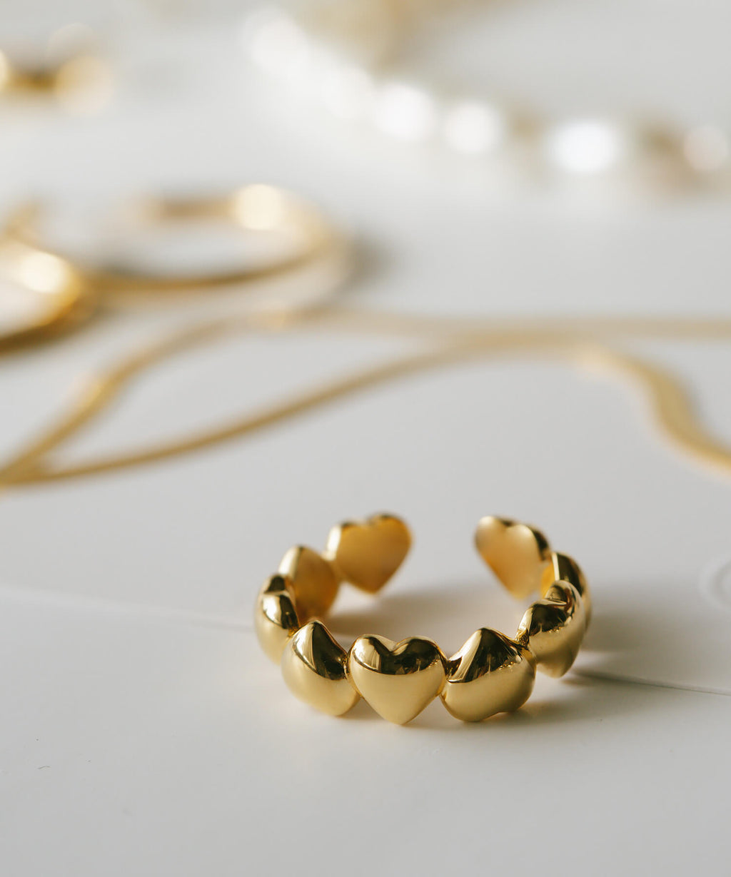Plump Heart Link Ring | SYDAN-ALT