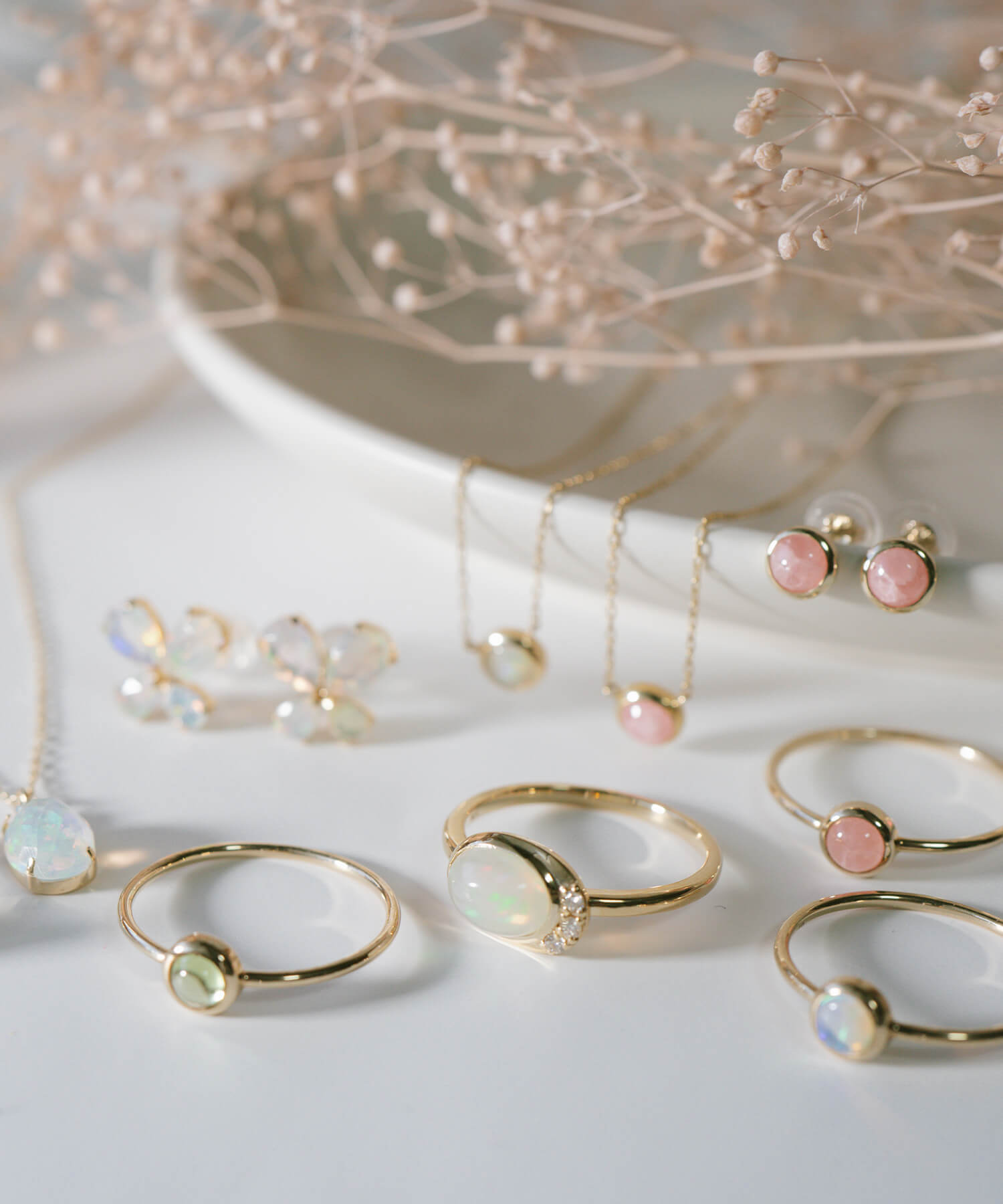 Crescent Moon Opal Ring | ELIA-TVA