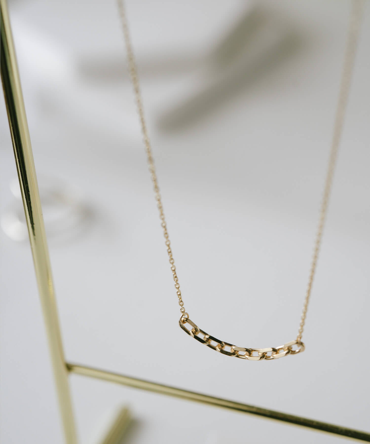 10K Gold Dainty Chain Link Necklace | KATENA