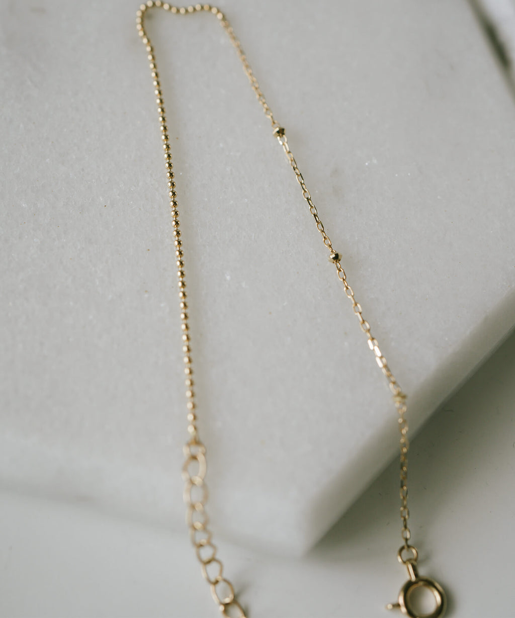 10K Gold Mix Chain Gold Bracelet | ARIADNE-MIKTOS-BR