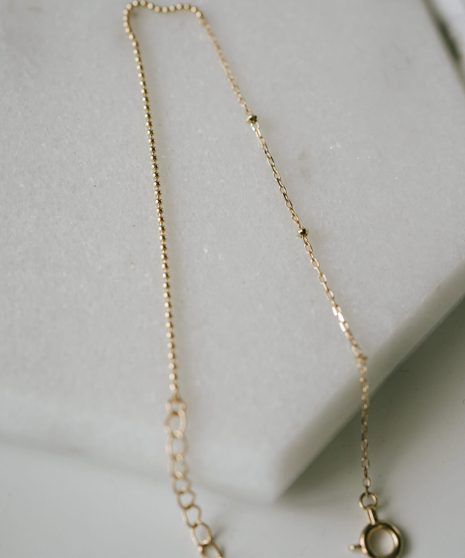10K Gold Mix Chain Gold Bracelet | ARIADNE-MIKTOS-BR