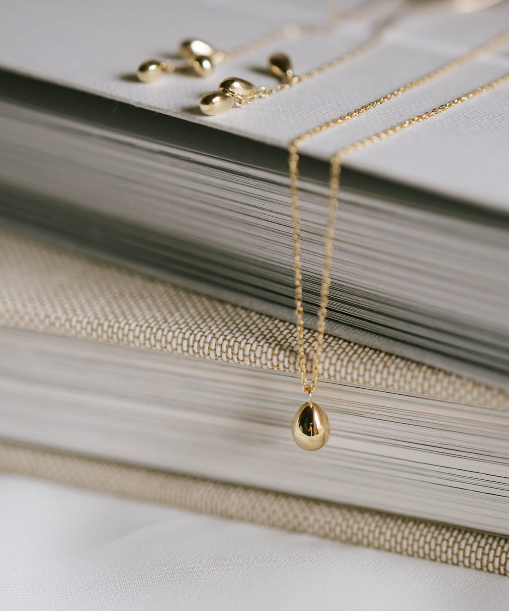 18K Gold Petit Grain Necklace | MOLLICA