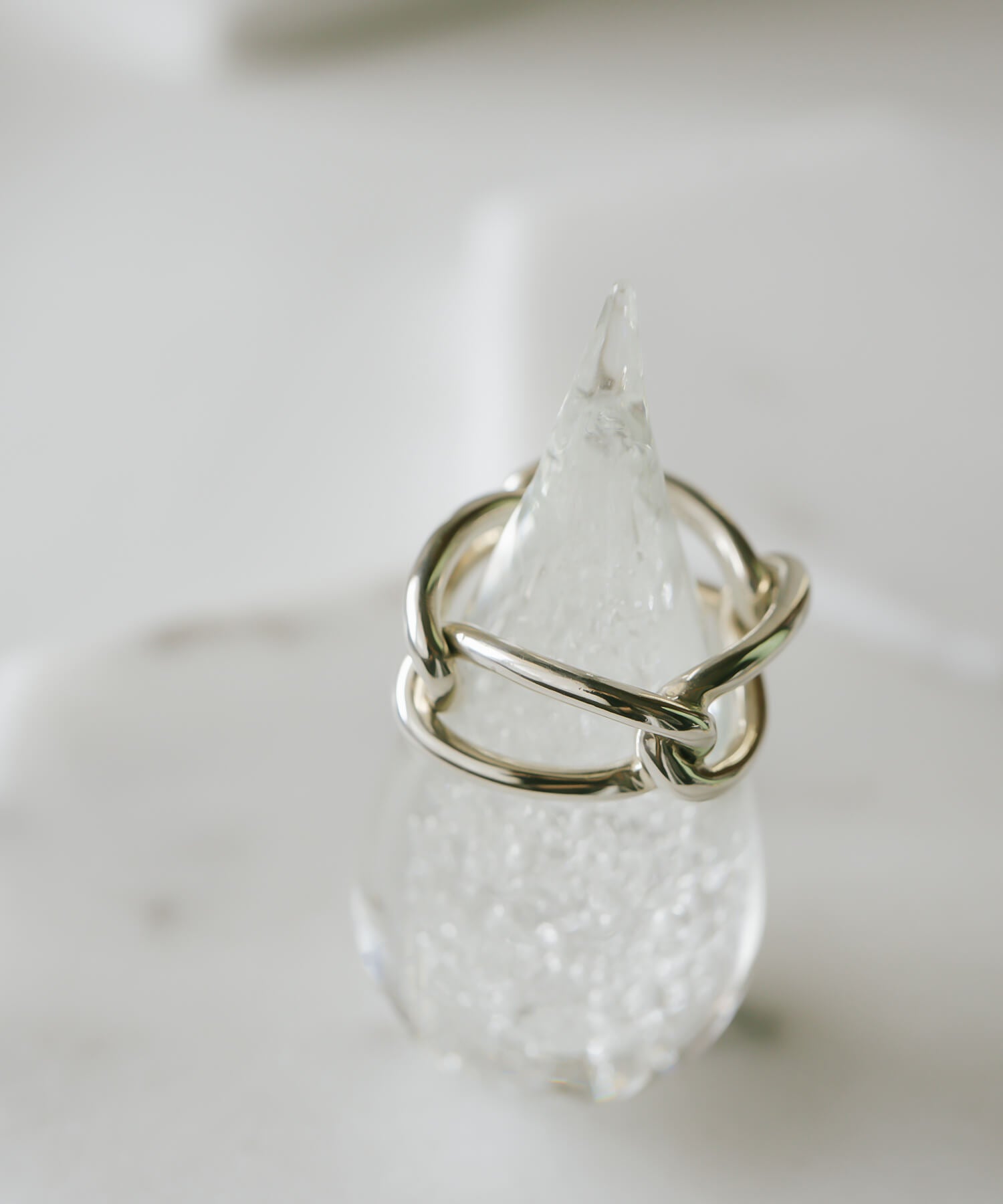 18K Gold Plated Sterling Silver Chunky Chain Ring | TORQUE