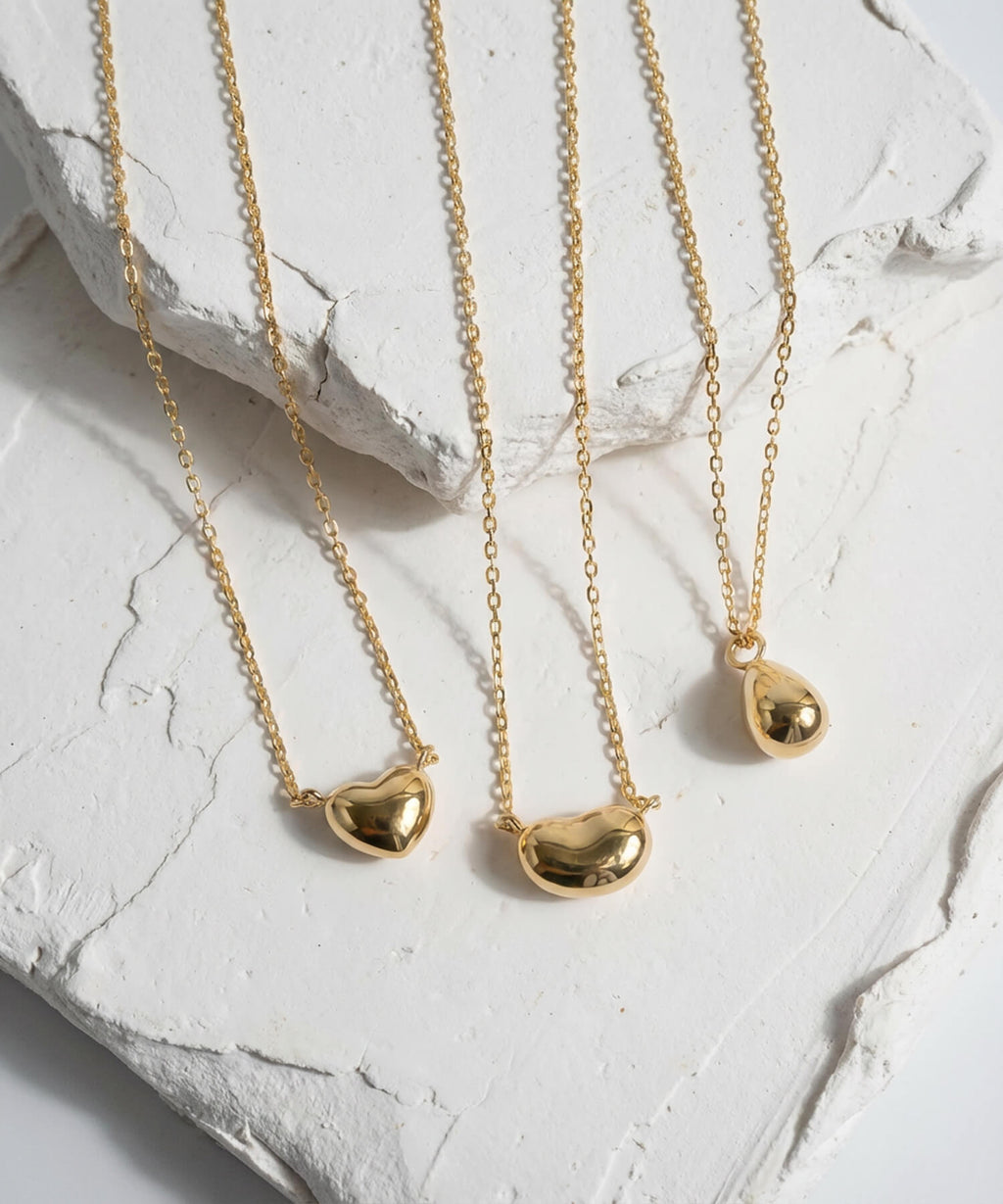 18K Gold Petit Grain Necklace | MOLLICA