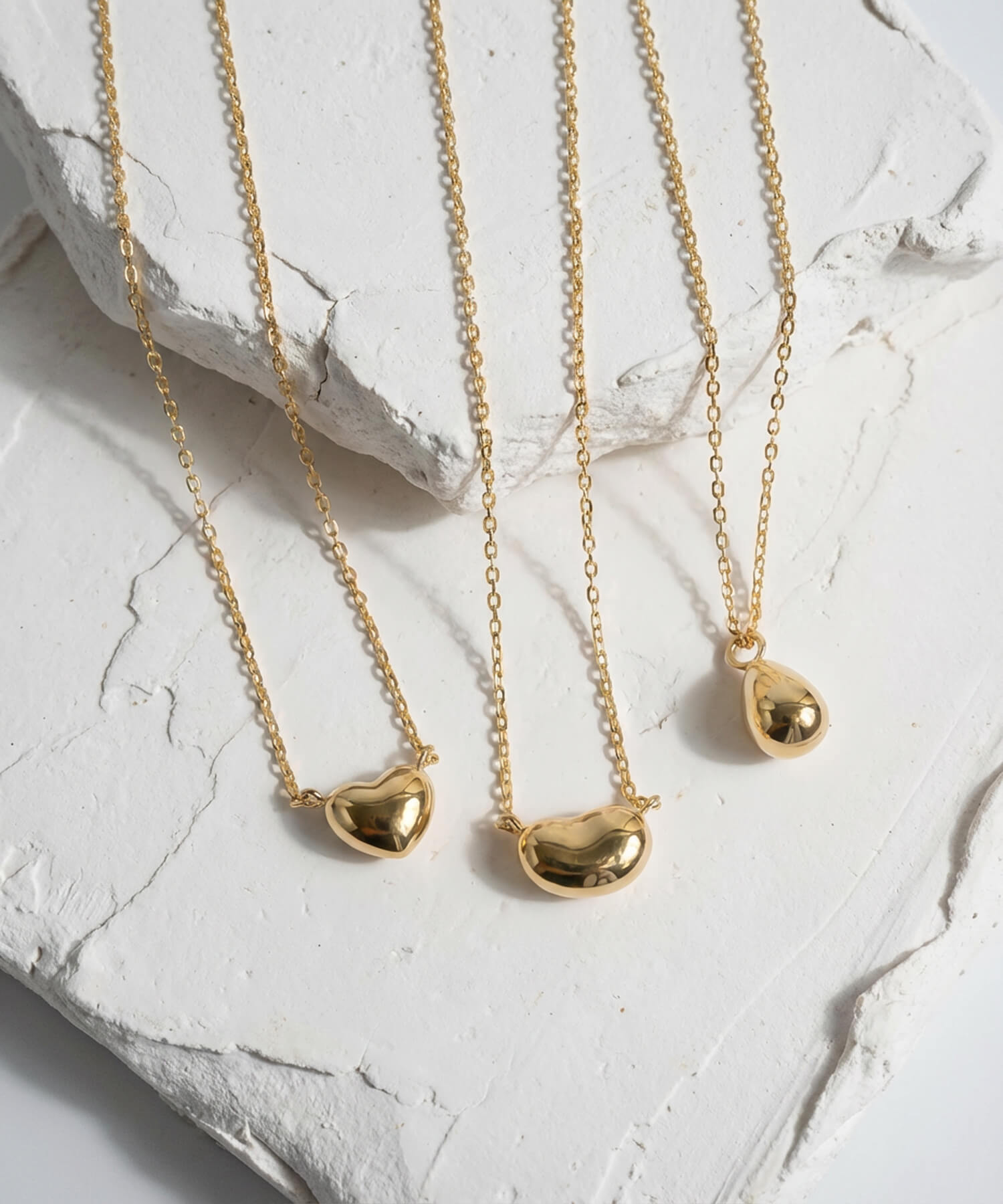 18K Gold Petit Grain Necklace | MOLLICA
