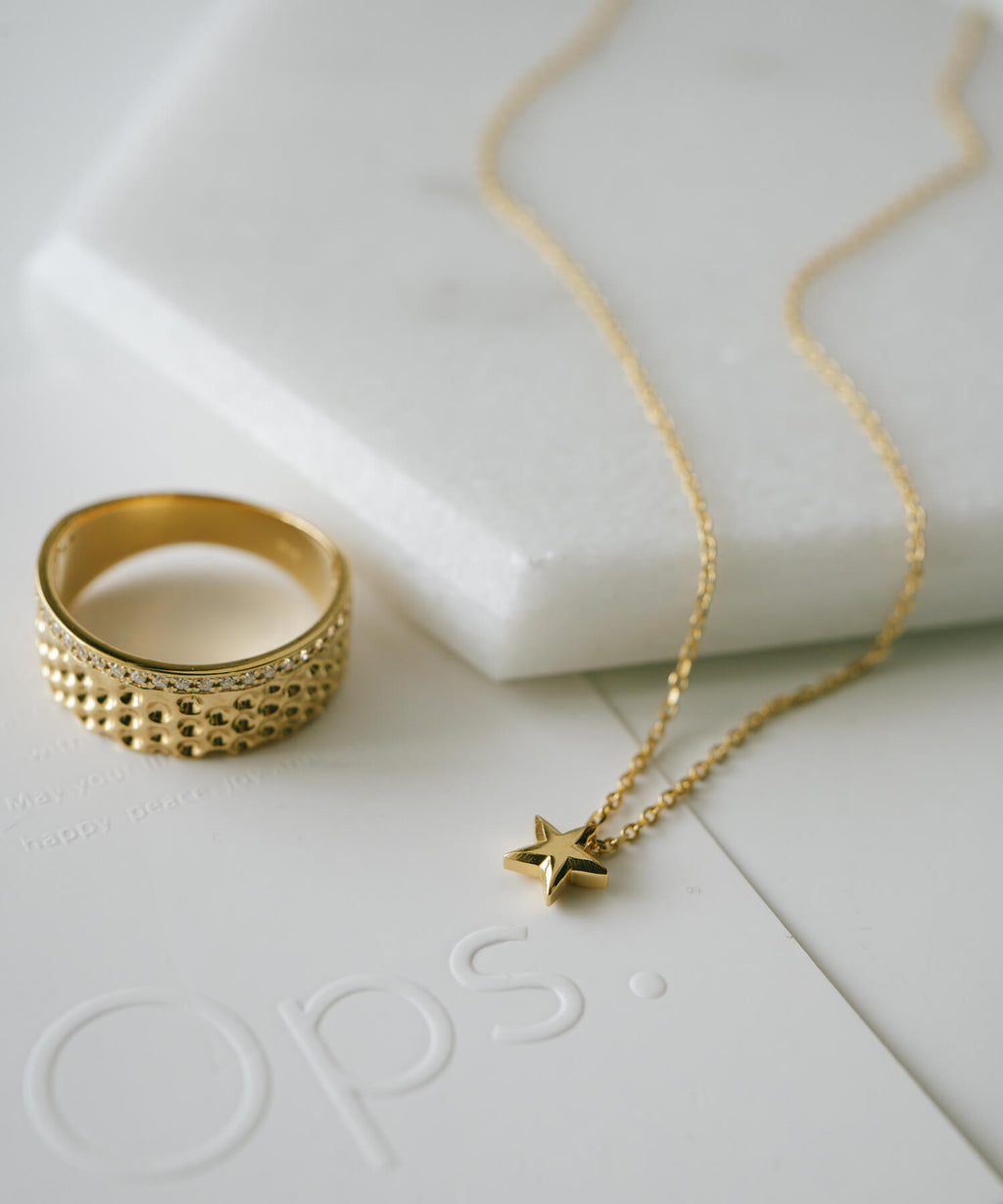 18K Gold Plated Sterling Silver Tiny Star Necklace | ZIRKA