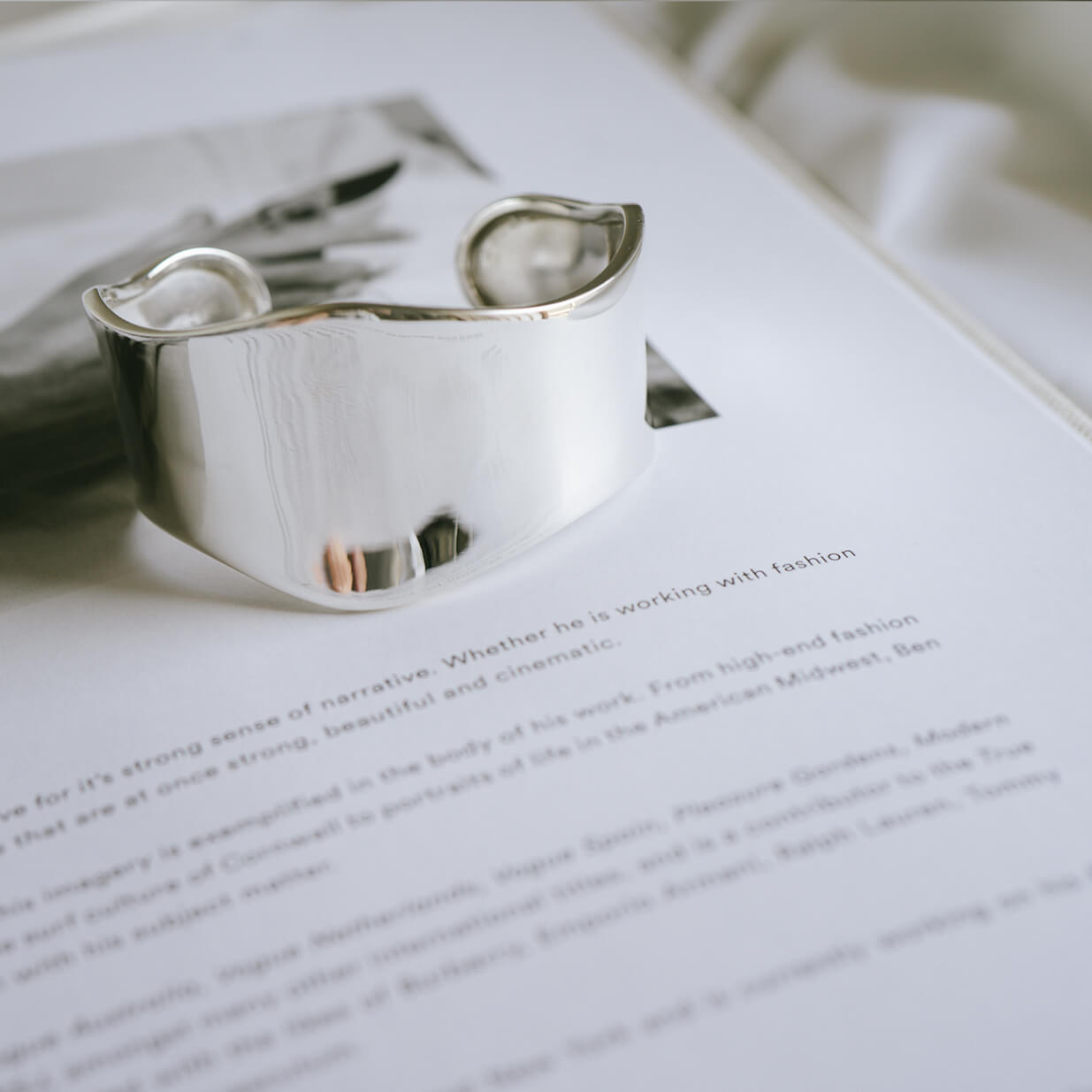 925 Sterling Silver Wide Bangle | KARPOS