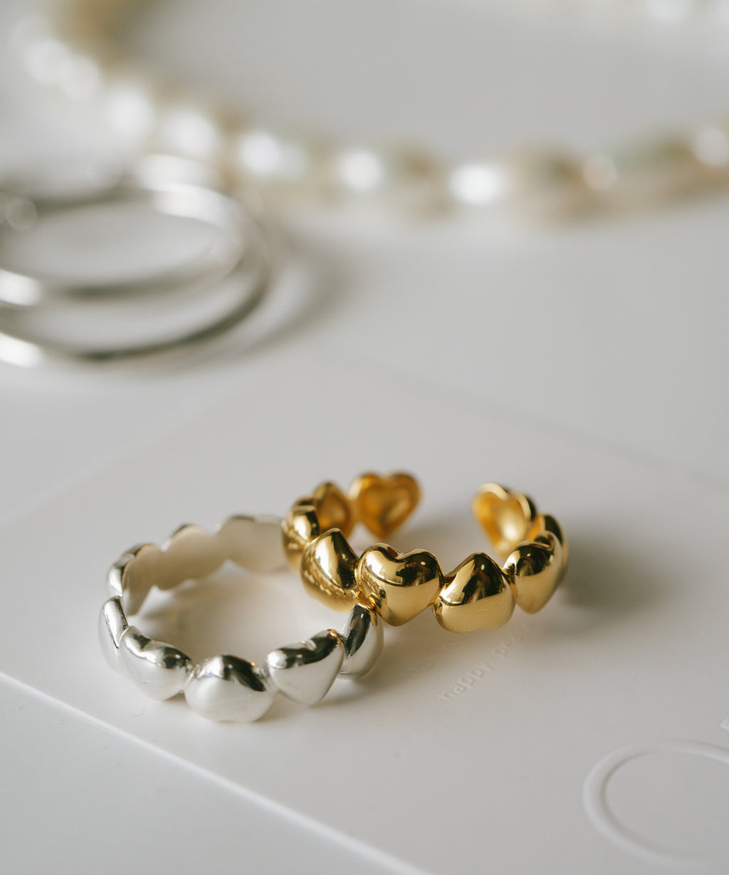 Plump Heart Link Ring | SYDAN-ALT