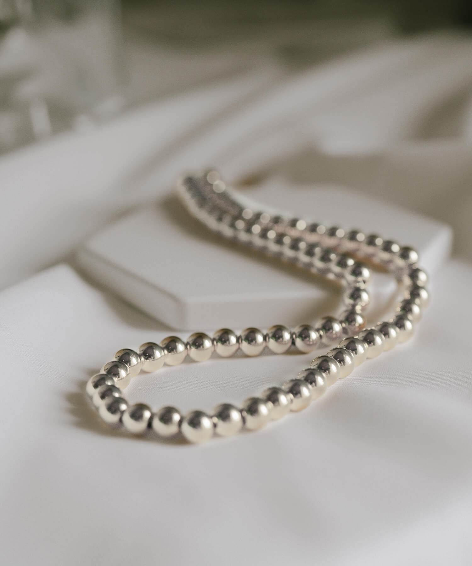 925 Sterling Silver Ball Chain Necklace | PALMYLA SHORT
