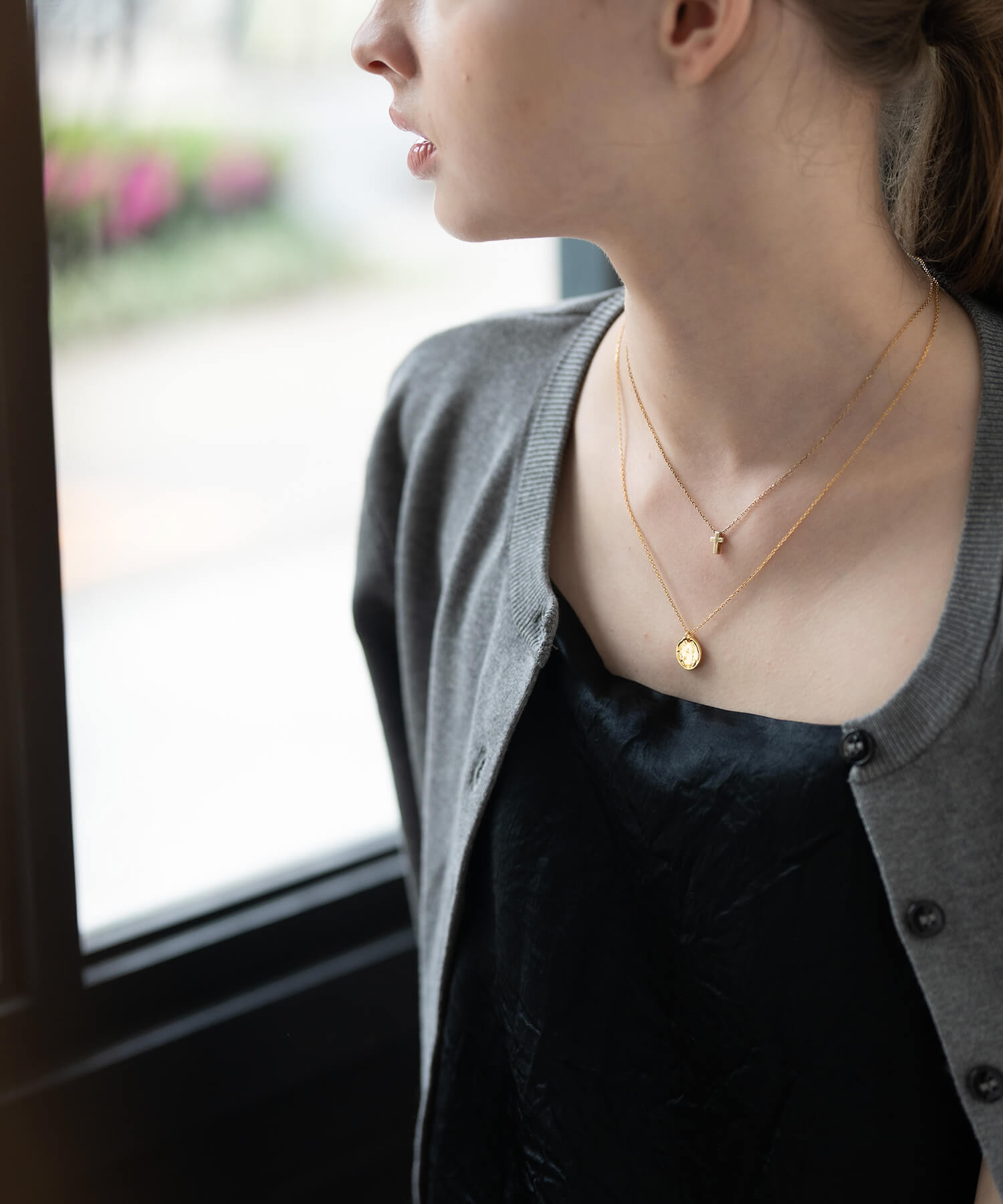 18K Gold Plated Sterling Silver Tiny Motif Necklace | ITIY