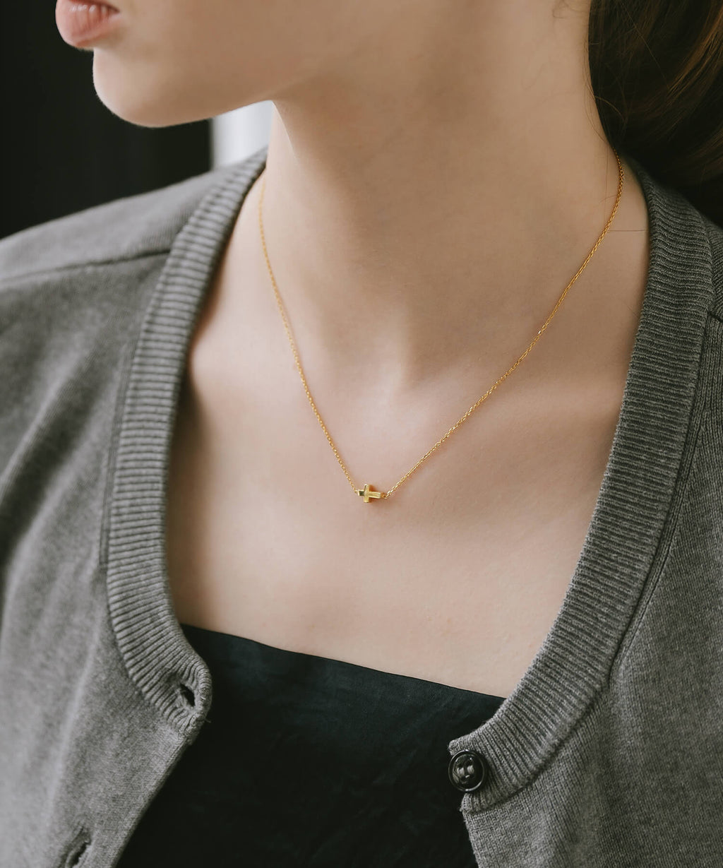 18K Gold Plated Sterling Silver Tiny Motif Necklace | ITIY