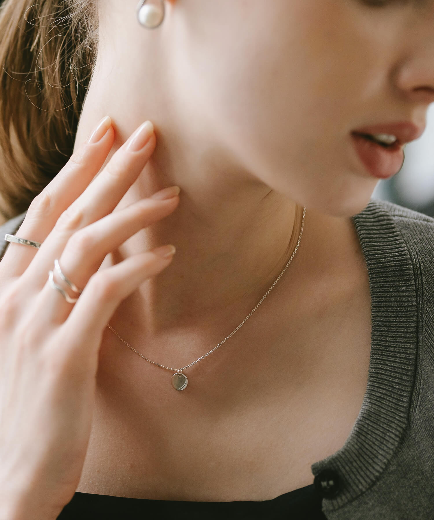 18K Gold Plated Sterling Silver Tiny Motif Necklace | ITIY