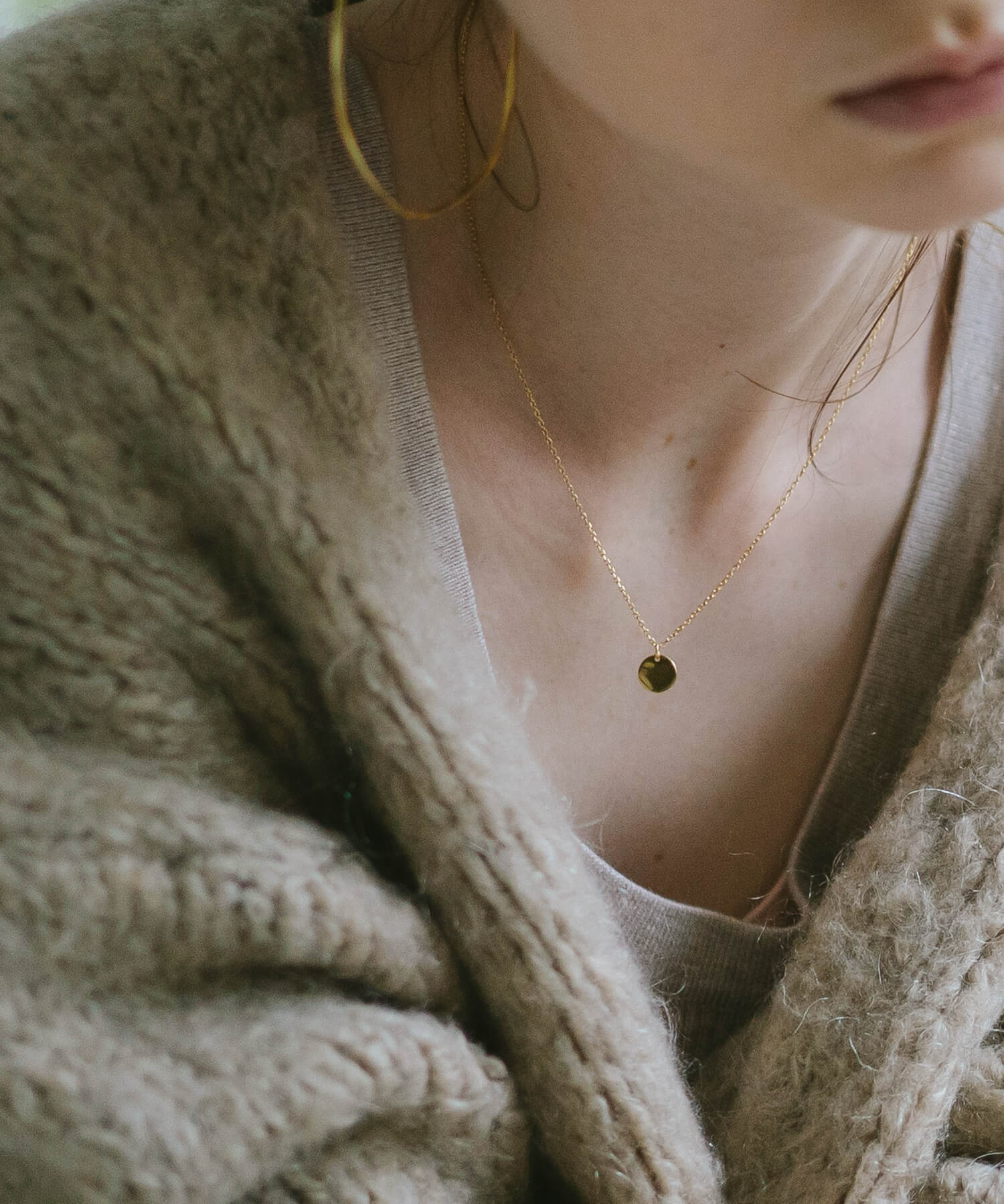 18K Gold Plated Sterling Silver Tiny Motif Necklace | ITIY