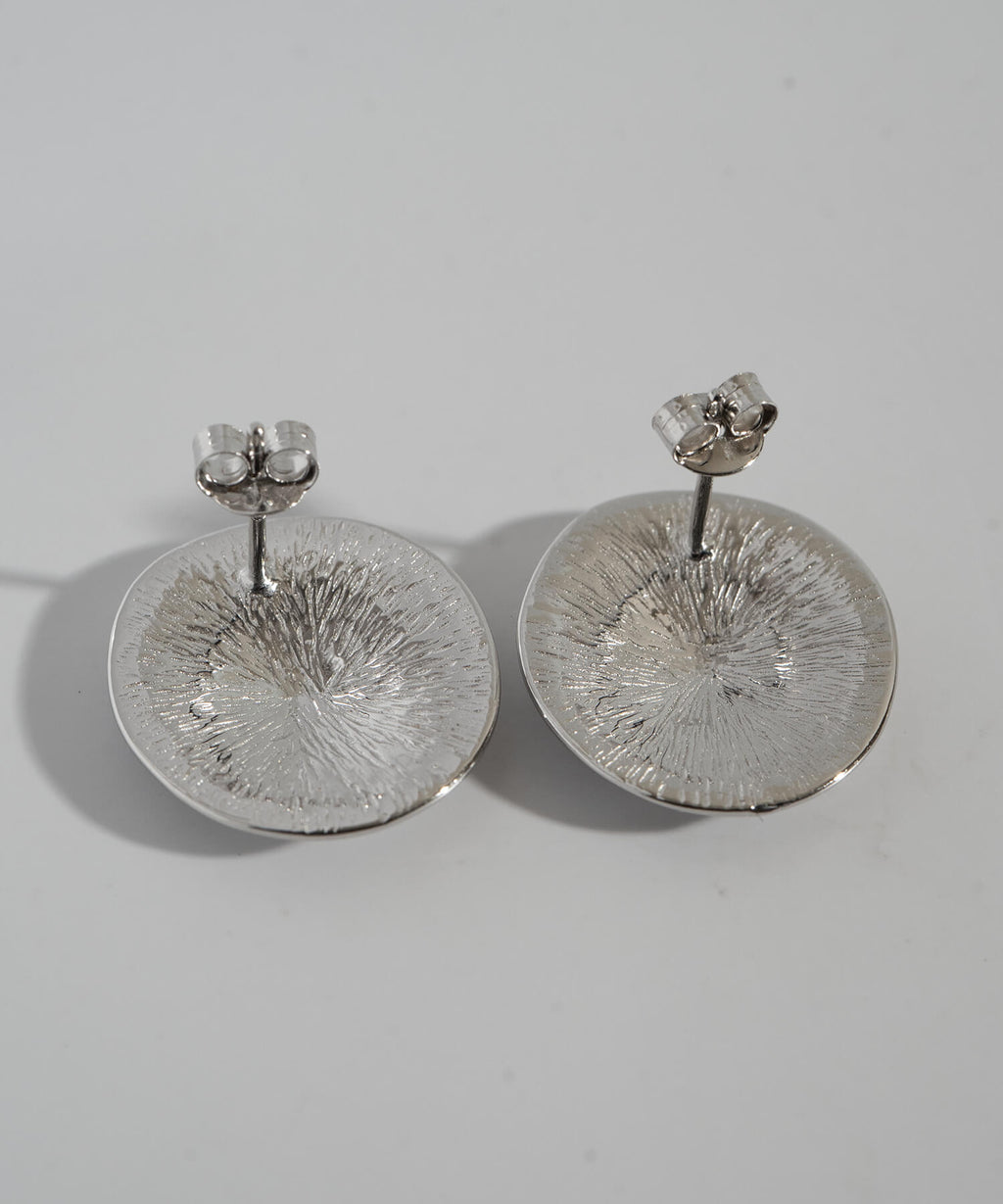 18K Gold Plated Sterling Silver Pool Disk Earrings | IVERQUA