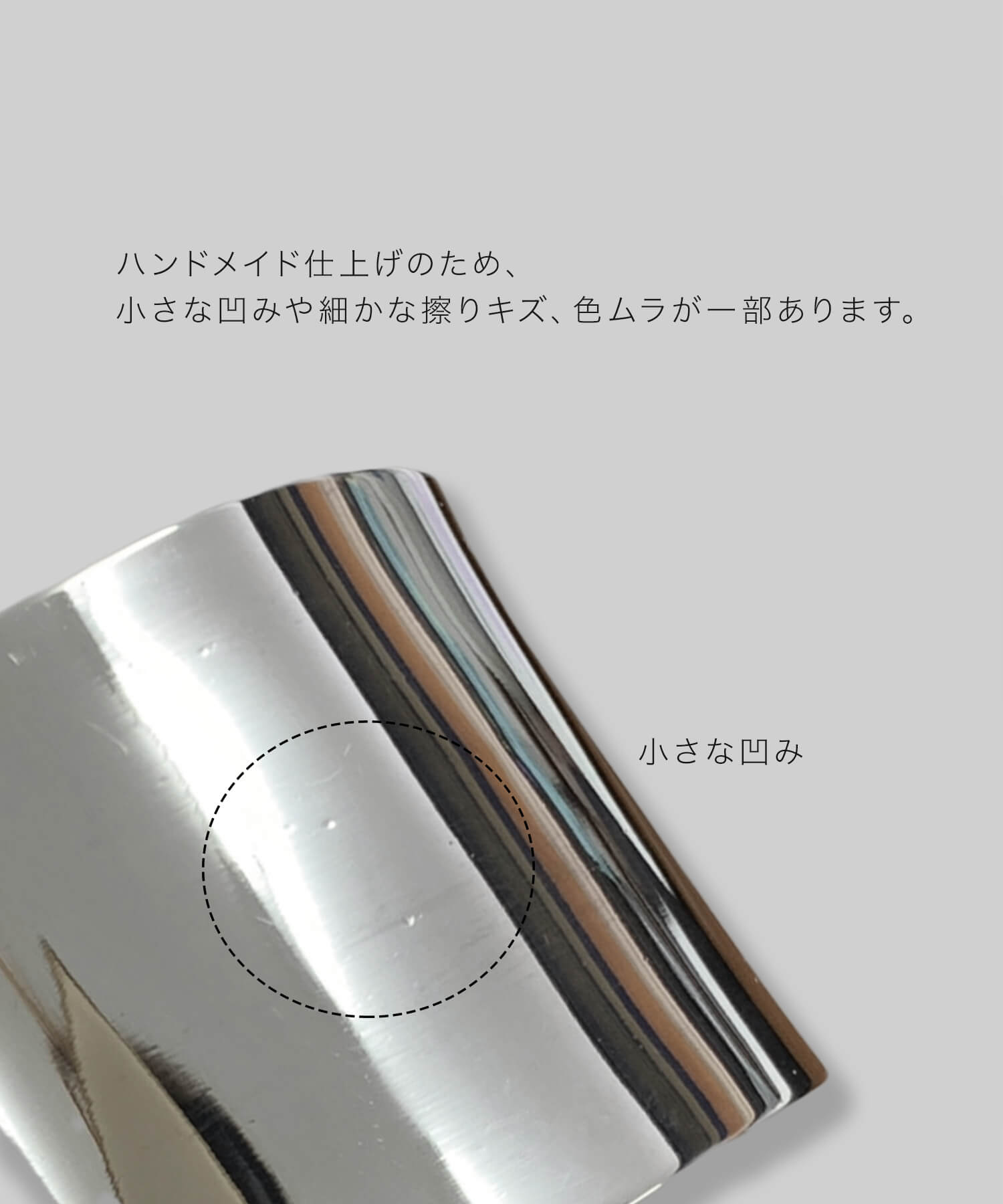 Side profile detail of the wide sterling silver cuff