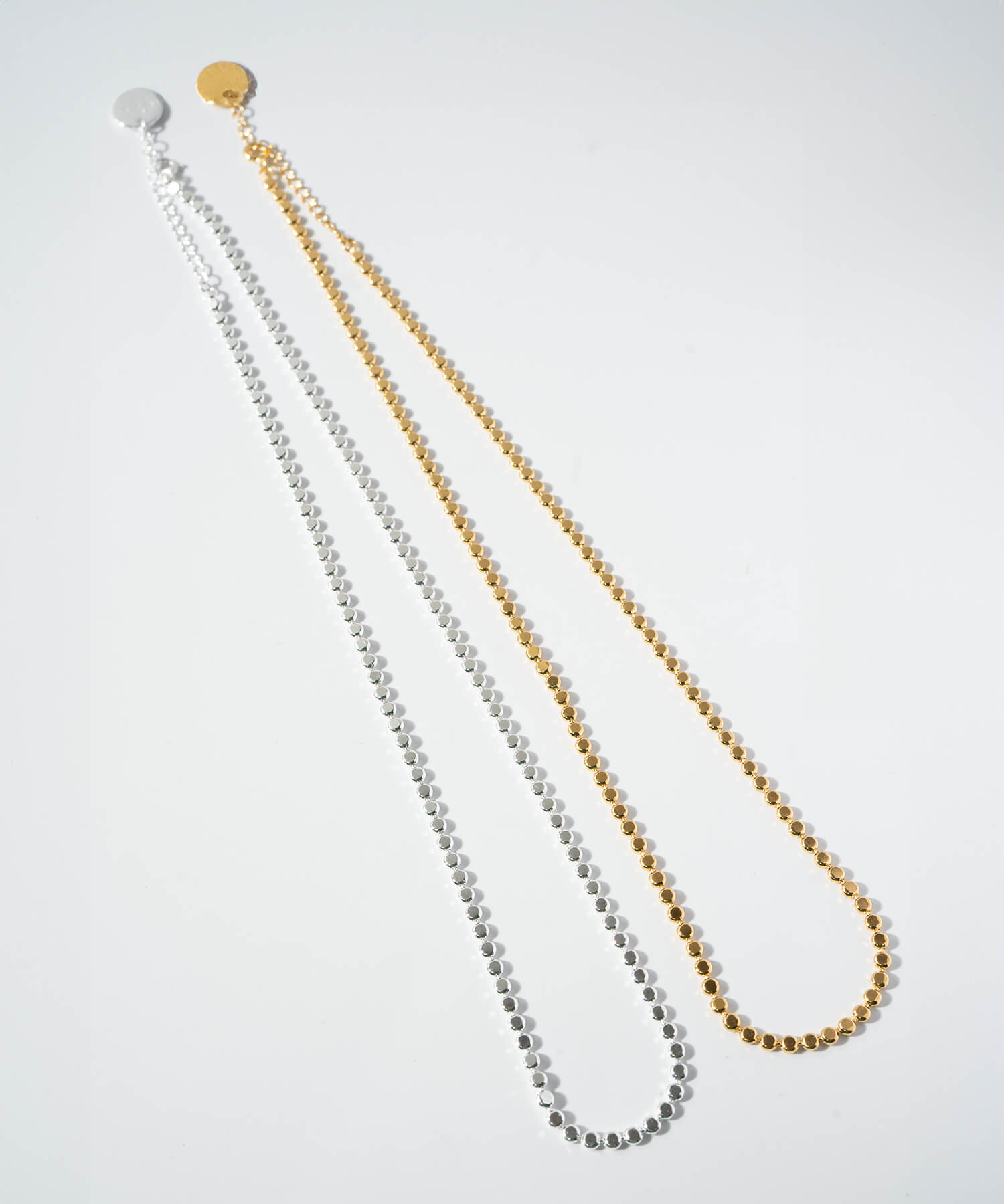 18K Gold Plated Sterling Silver Tiny Beads Necklace | KIVIA