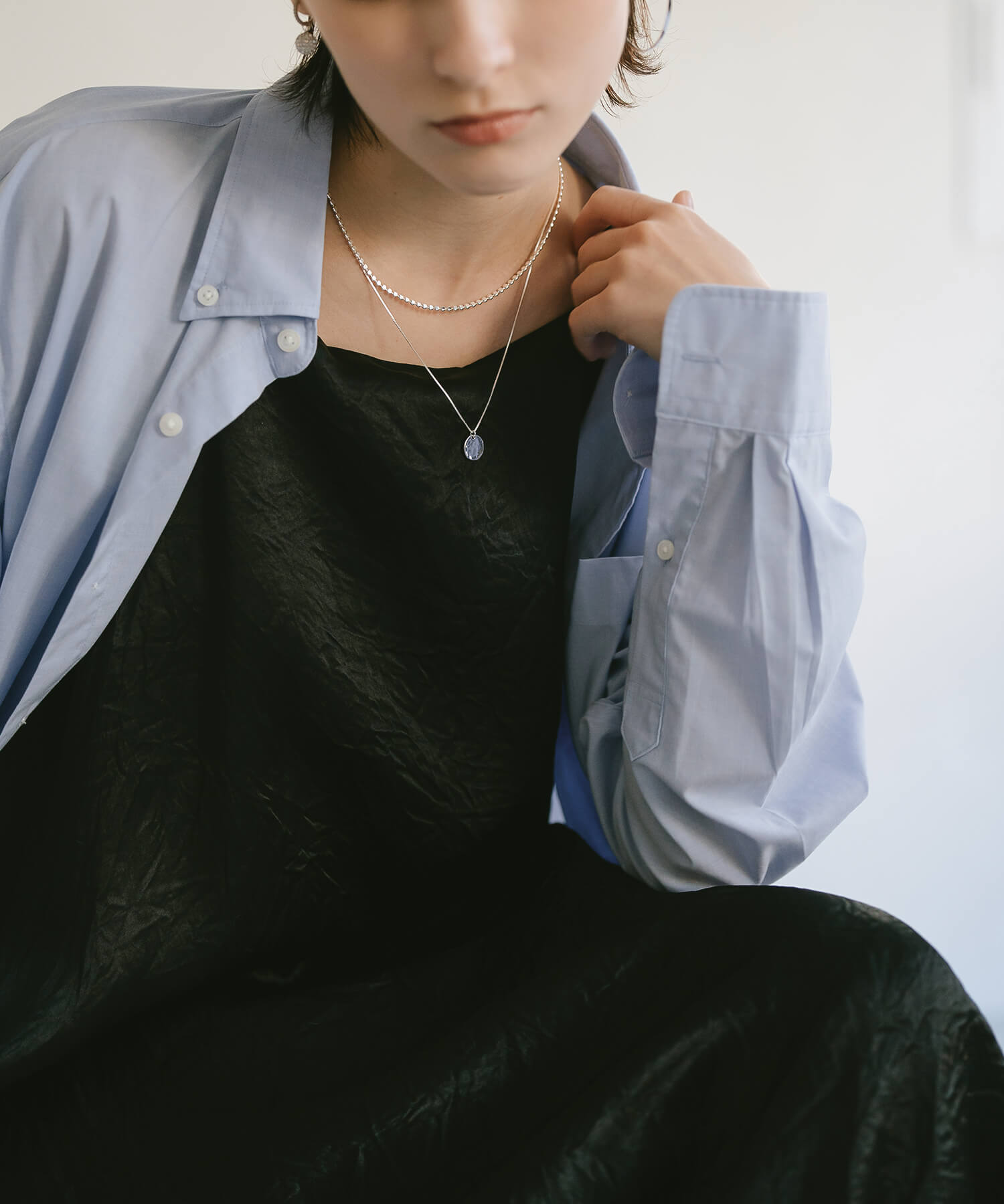18K Gold Plated Sterling Silver Tiny Beads Necklace | KIVIA