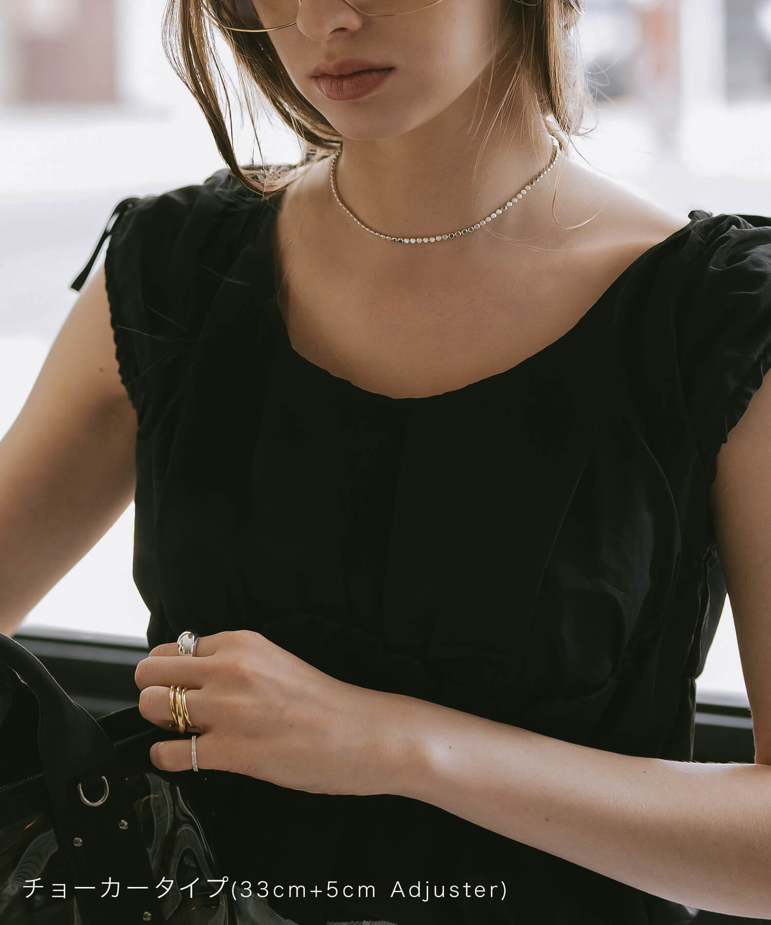 18K Gold Plated Sterling Silver Tiny Beads Necklace | KIVIA