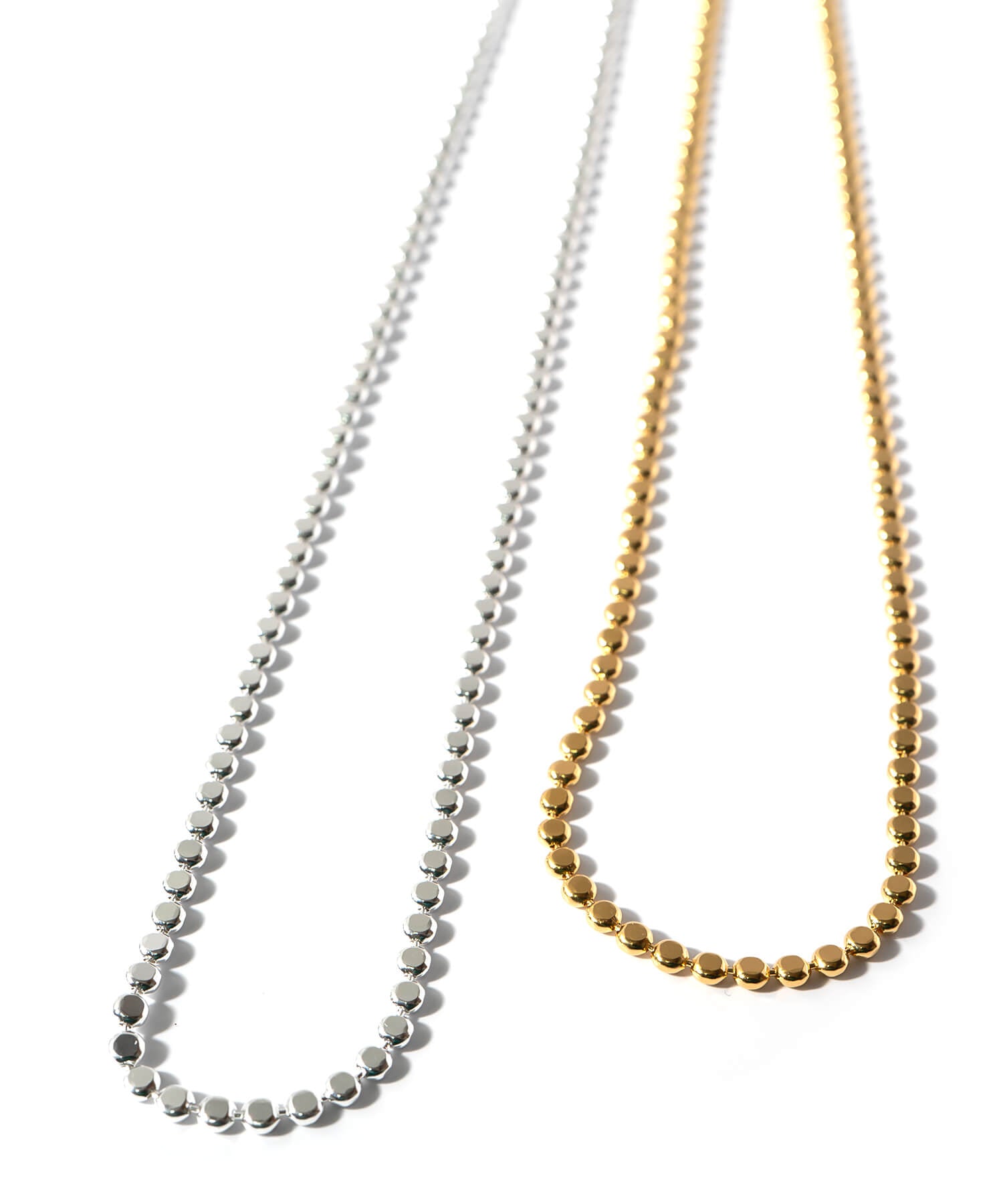 18K Gold Plated Sterling Silver Tiny Beads Necklace | KIVIA
