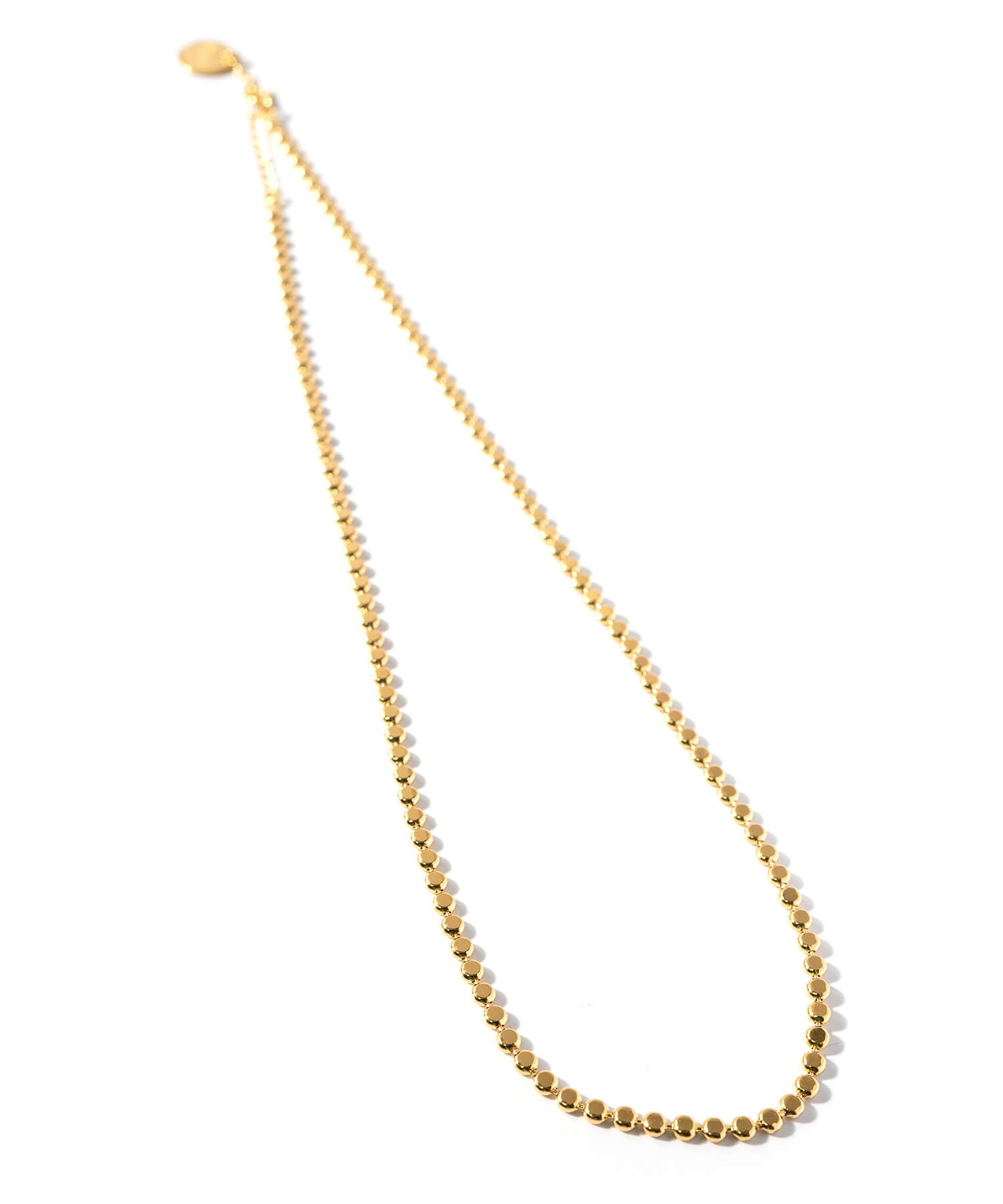 18K Gold Plated Sterling Silver Tiny Beads Necklace | KIVIA