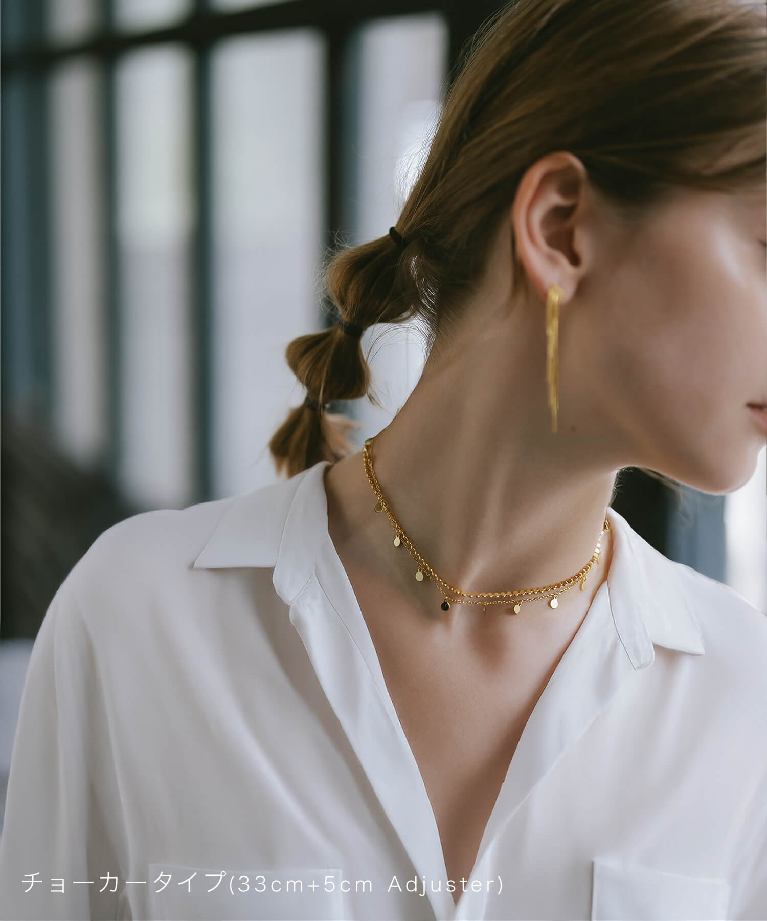 18K Gold Plated Sterling Silver Tiny Beads Necklace | KIVIA