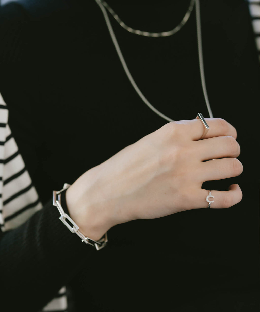 18K Gold Plated Sterling Silver Flat Top Ring | KOTOR