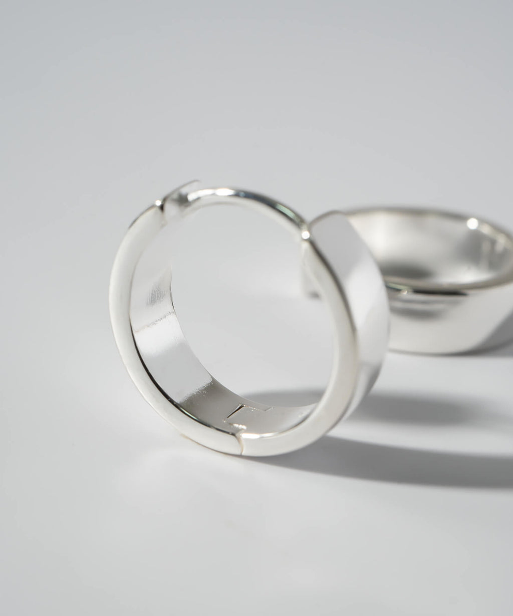 Classic Tiny Hoop Earrings | KYKLOS-FLAT HOOP