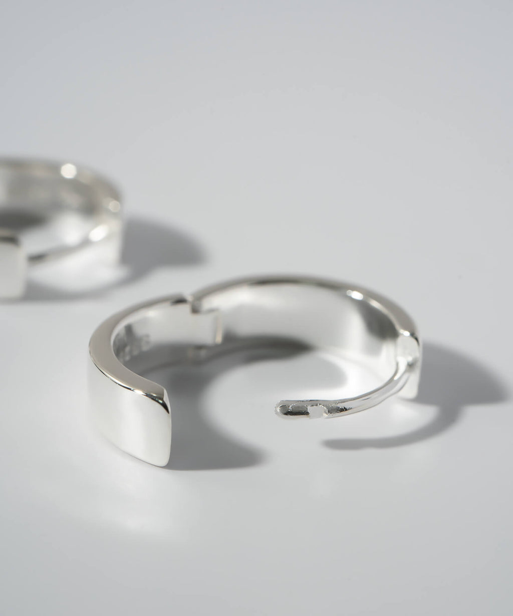 Classic Tiny Hoop Earrings | KYKLOS-FLAT HOOP