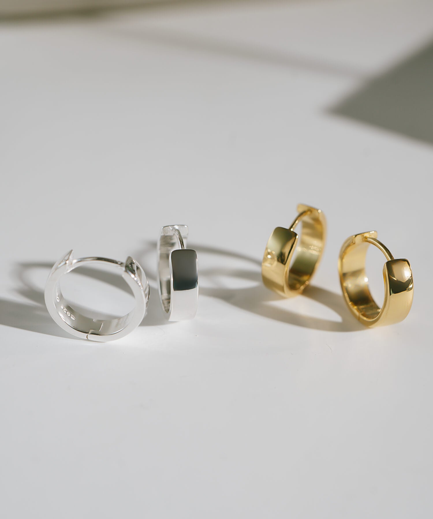 Classic Tiny Hoop Earrings | KYKLOS-FLAT HOOP