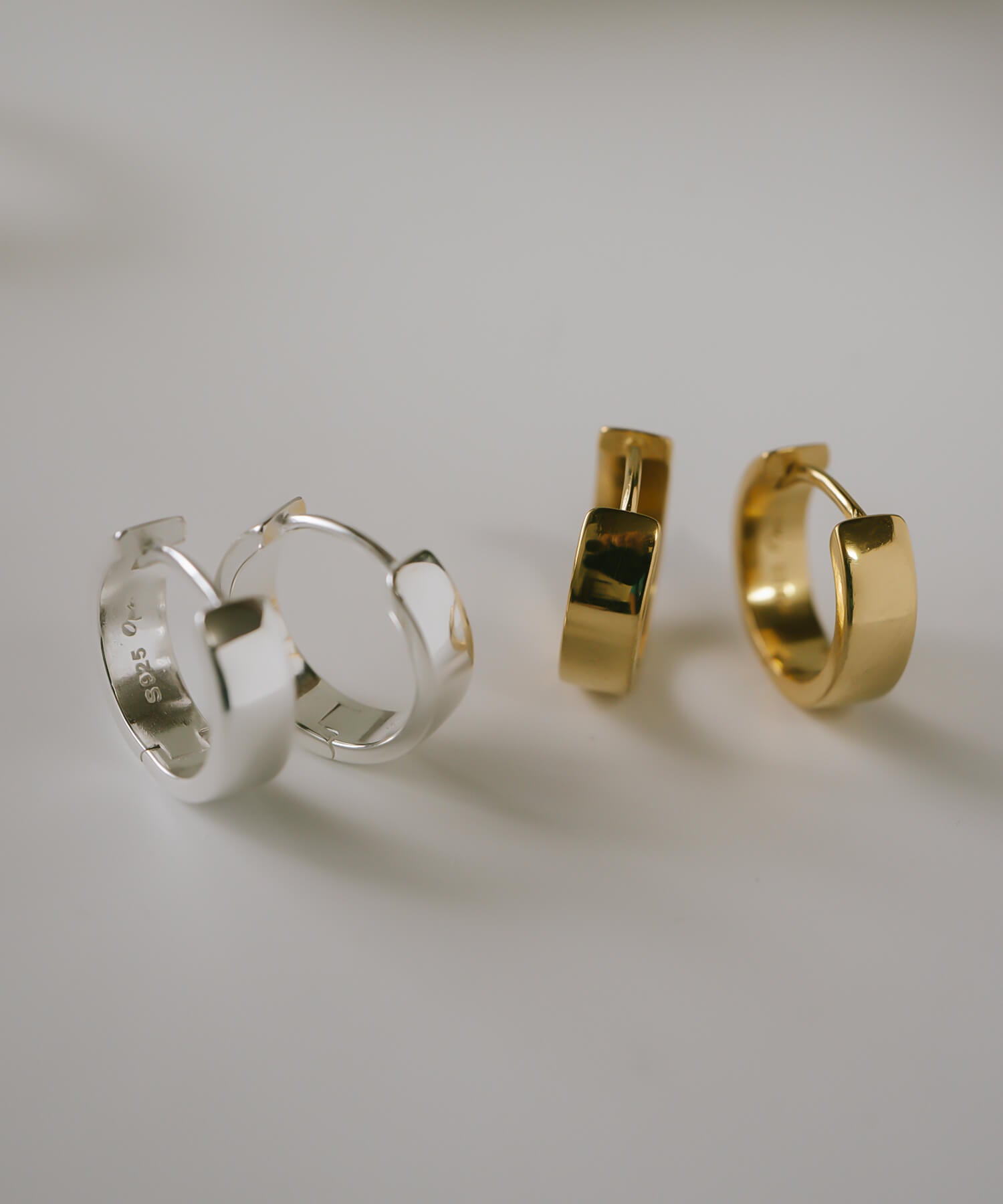 Classic Tiny Hoop Earrings | KYKLOS-FLAT HOOP