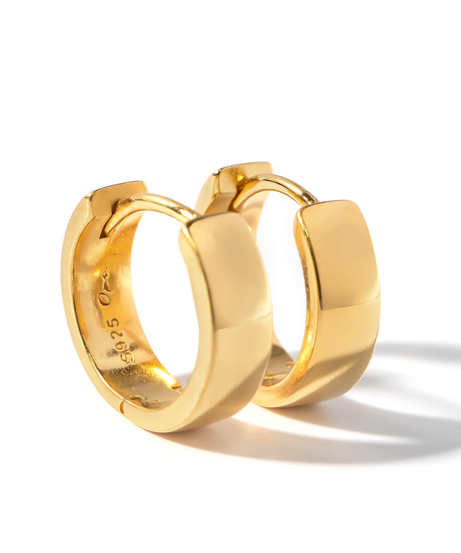 Classic Tiny Hoop Earrings | KYKLOS-FLAT HOOP