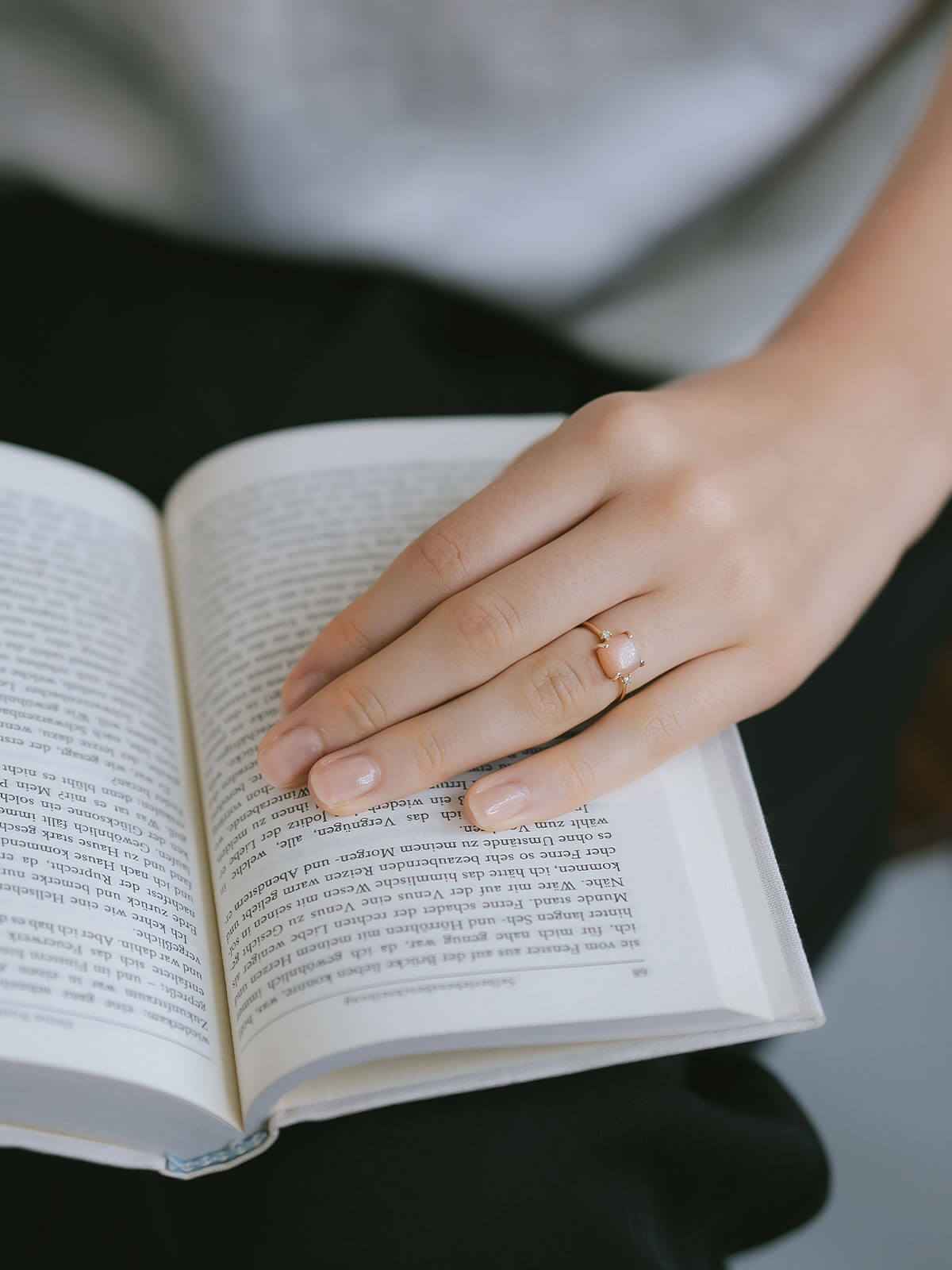 10K Gold Square Gemstone Ring | LACHTARA-TVA