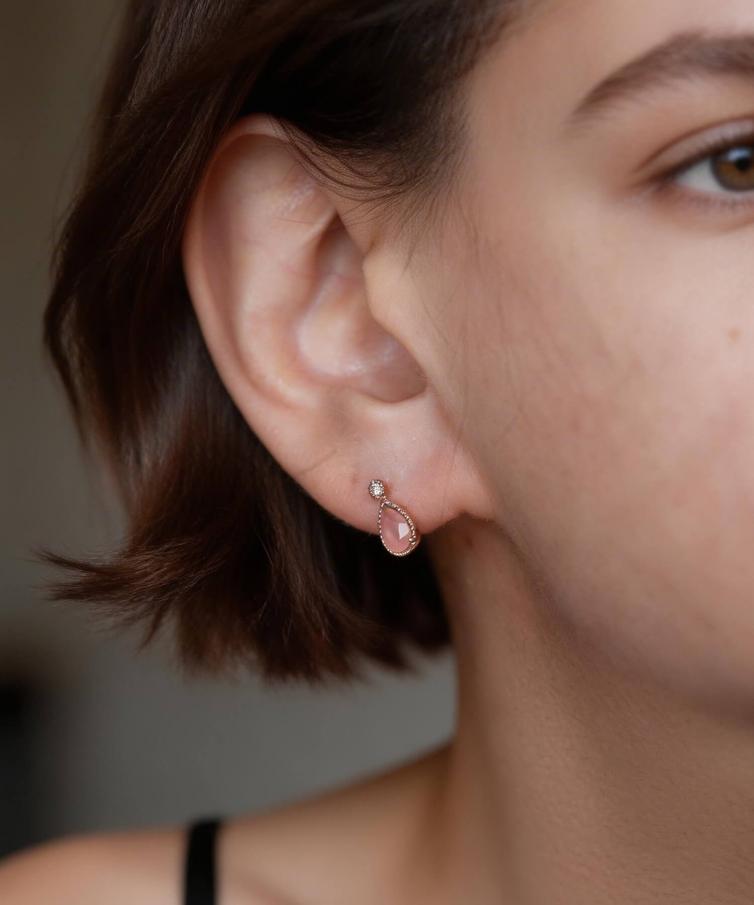 K10 Rhodochrosite Earrings | LADEW ROZEL