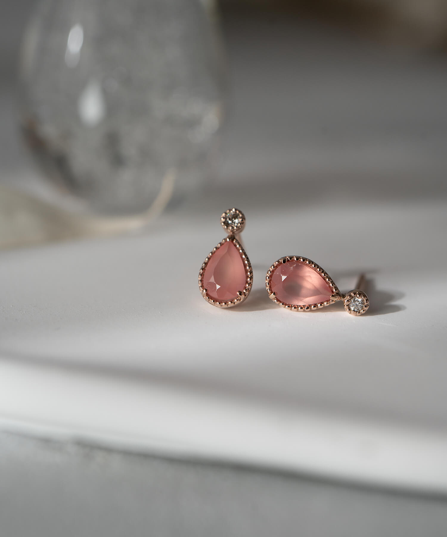 K10 Rhodochrosite Earrings | LADEW ROZEL