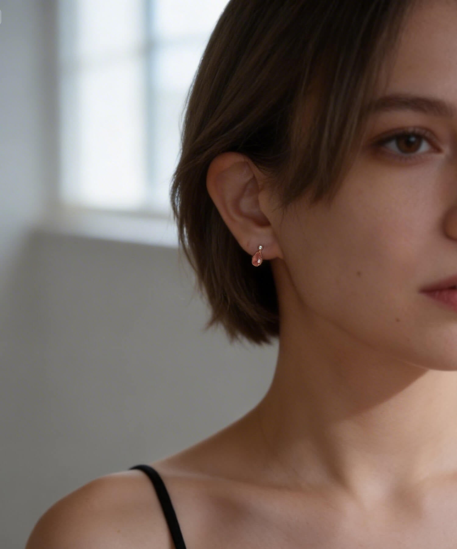 K10 Rhodochrosite Earrings | LADEW ROZEL