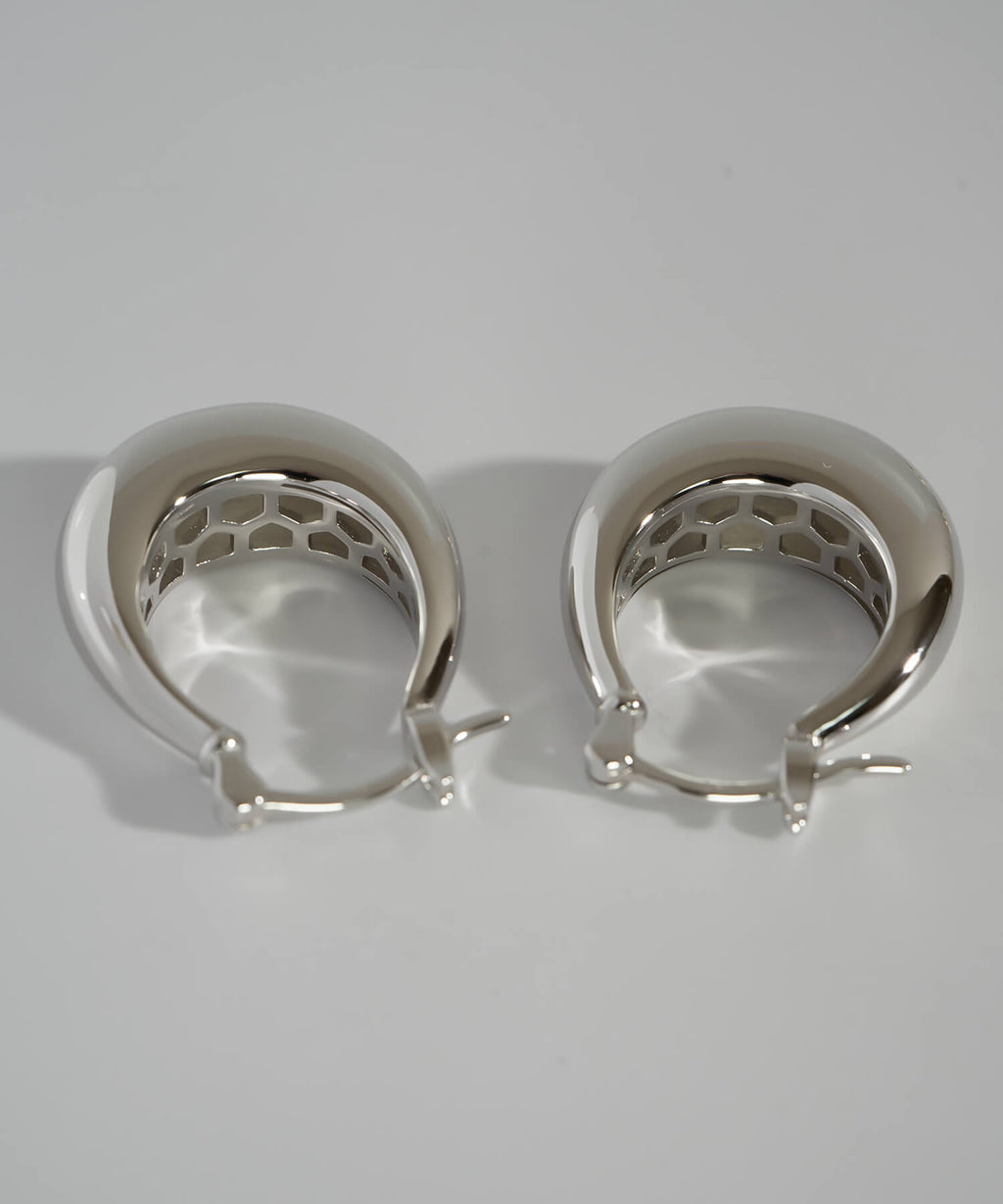 18K Gold Plated Sterling Silver Dewcurve Earrings | LADEW-MIEL