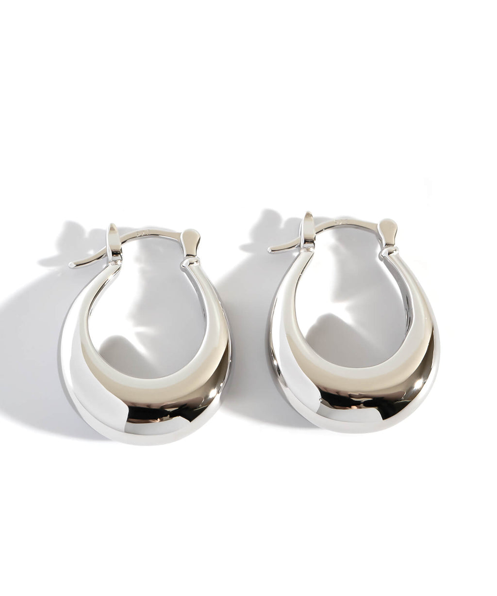 18K Gold Plated Sterling Silver Dewcurve Earrings | LADEW-MIEL