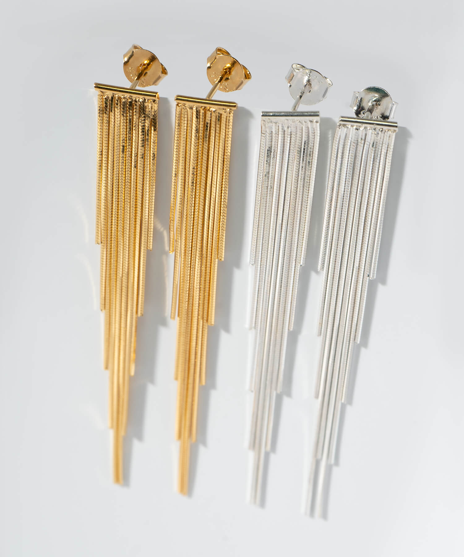 18K Gold Plated Sterling Silver Fringe Earrings | LARIA